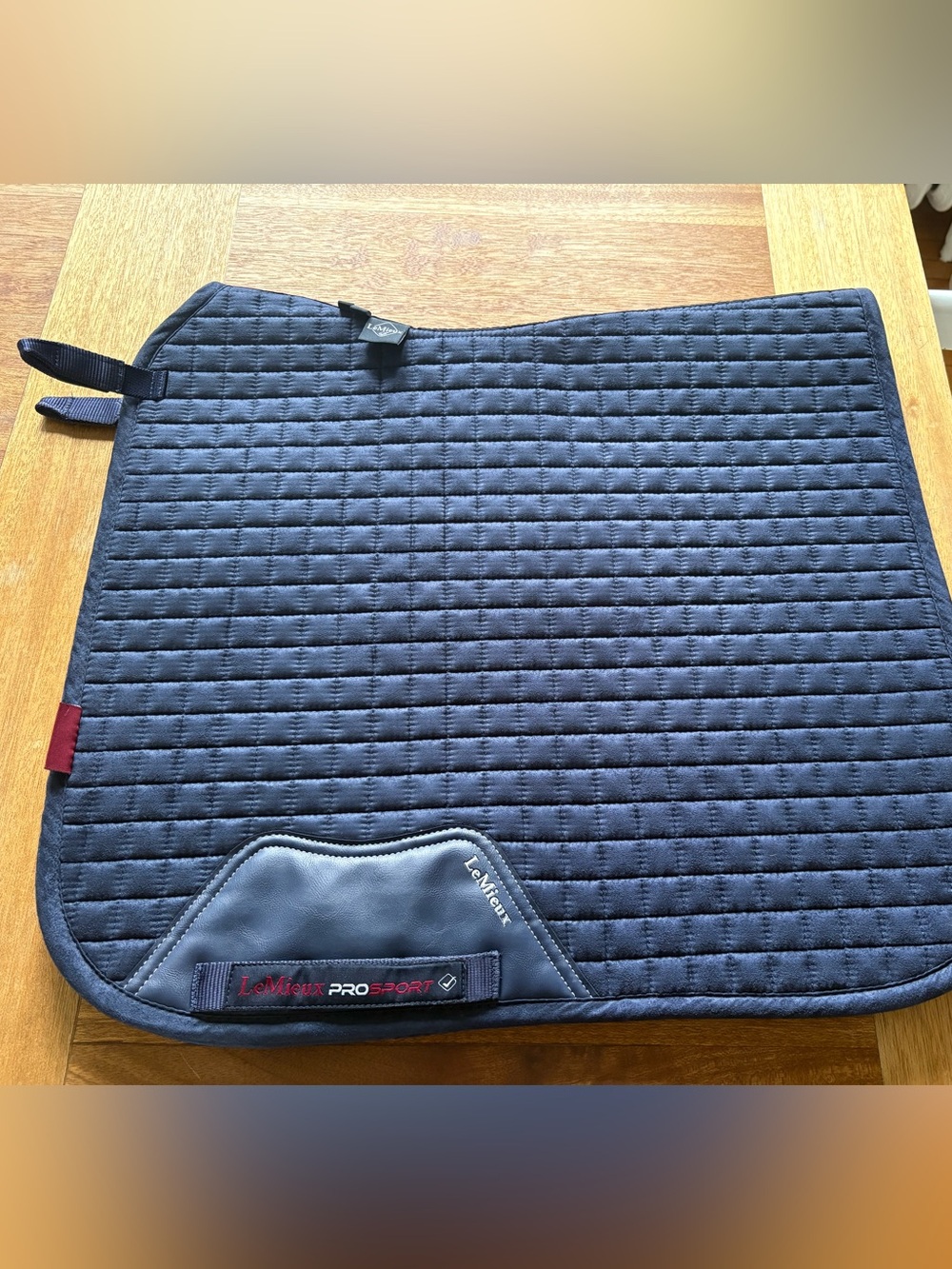 LeMieux Navy ProSport suede dressage saddle pad